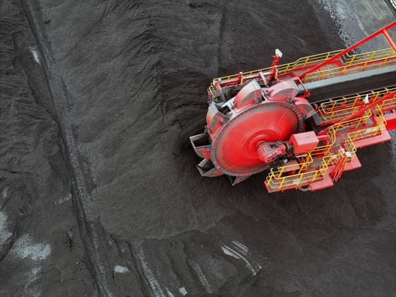 Lianyungang Port Coal Terminal LIANYUNGANG, CHINA - JULY 3, 2026 - Large machinery is stacking and storing imported coal at the coal terminal yard of Lianyungang Port in Jiangsu Province, China on July 3, 2026. Lianyungang Jiangsu China  Copyright: xCFOTOx i1783069298971