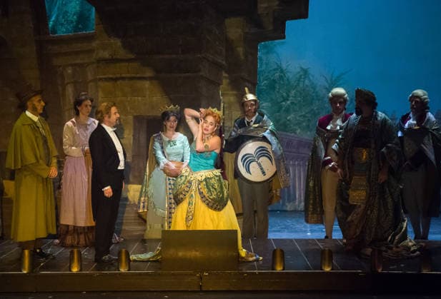 July 2, 2026, Malaga, Spain: Actors perform on the stage during the musical The Phantom of the Opera at the Cervantes Theatre. The Phantom of the Opera, Andrew Lloyd Webberis acclaimed musical about a tragic love story, will be staged at the Cervantes Theatre from 3 July to 9 August as part of its national tour. Malaga Spain - ZUMAs197 20260702_aaa_s197_236 Copyright: xJesusxMeridax
