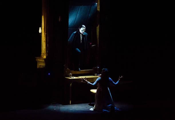 July 2, 2026, Malaga, Spain: Actors perform on the stage during the musical The Phantom of the Opera at the Cervantes Theatre. The Phantom of the Opera, Andrew Lloyd Webberis acclaimed musical about a tragic love story, will be staged at the Cervantes Theatre from 3 July to 9 August as part of its national tour. Malaga Spain  - ZUMAs197 20260702_aaa_s197_245 Copyright: xJesusxMeridax