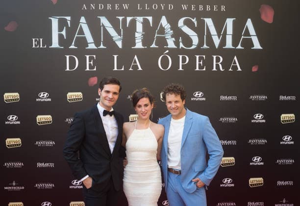 July 2, 2026, Malaga, Spain: Spanish actor Ruben Sanchez (L), actress Ana San Martin (C) and actor Daniel Diges (R), pose during the preview of the photocall for the musical The Phantom of the Opera at the Cervantes Theatre. The Phantom of the Opera, Andrew Lloyd Webberis acclaimed musical about a tragic love story, will be staged at the Cervantes Theatre from 3 July to 9 August as part of its national tour. Malaga Spain - ZUMAs197 20260702_aaa_s197_242 Copyright: xJesusxMeridax