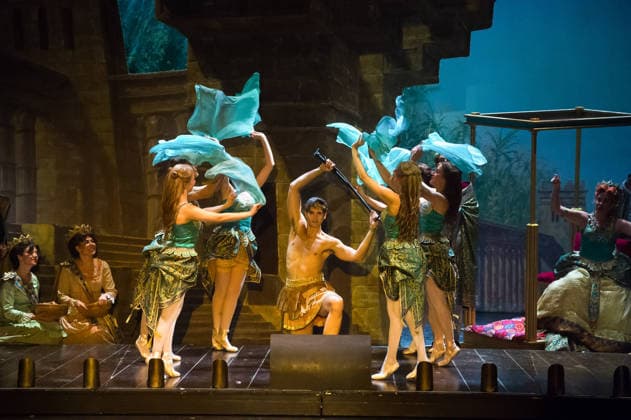 July 2, 2026, Malaga, Spain: Actors perform on the stage during the musical The Phantom of the Opera at the Cervantes Theatre. The Phantom of the Opera, Andrew Lloyd Webberis acclaimed musical about a tragic love story, will be staged at the Cervantes Theatre from 3 July to 9 August as part of its national tour. Malaga Spain - ZUMAs197 20260702_aaa_s197_244 Copyright: xJesusxMeridax