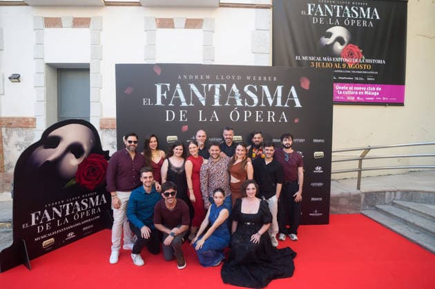 July 2, 2026, Malaga, Spain: Members of the orchestra pose during the preview of the photocall for the musical The Phantom of the Opera at the Cervantes Theatre. The Phantom of the Opera, Andrew Lloyd Webberis acclaimed musical about a tragic love story, will be staged at the Cervantes Theatre from 3 July to 9 August as part of its national tour. Malaga Spain - ZUMAs197 20260702_aaa_s197_251 Copyright: xJesusxMeridax