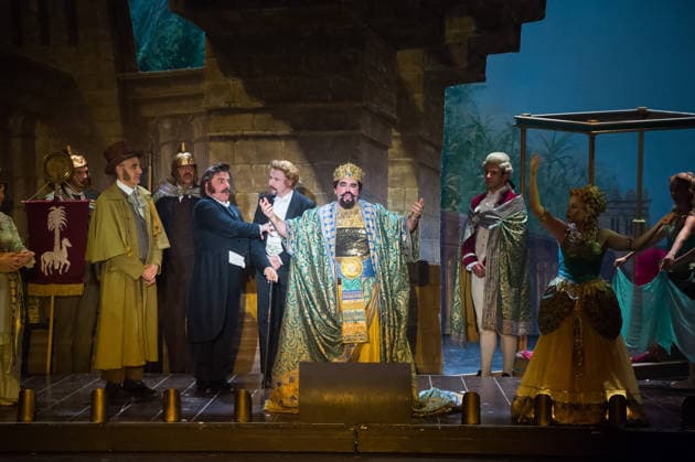 July 2, 2026, Malaga, Spain: Actors perform on the stage during the musical The Phantom of the Opera at the Cervantes Theatre. The Phantom of the Opera, Andrew Lloyd Webberis acclaimed musical about a tragic love story, will be staged at the Cervantes Theatre from 3 July to 9 August as part of its national tour. Malaga Spain  - ZUMAs197 20260702_aaa_s197_263 Copyright: xJesusxMeridax