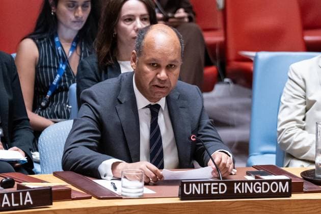 July 2, 2026, New York, New York, USA: Ambassador James Kariuki of United Kingdom speaks during Security Council meeting on The situation in the Middle East requested by Kingdom of Bahrain at UN Headquarters in New York, NY on July 2, 2026. New York USA  - ZUMAr339 20260702_znp_r339_023 Copyright: xLevxRadinx