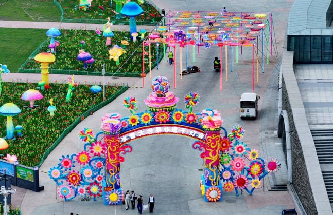HARBIN, CHINA - JULY 02: The venue of the 24th Harbin International Beer Festival takes shape on July 2, 2026 in Harbin, Heilongjiang Province of China. The 24th Harbin International Beer Festival will open in early July at Harbin Ice and Snow World.  Copyright: xVCGx 111651817553
