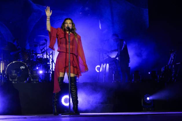 IPA86326183 - Rome, Italy. July 2, 2026. Emma—the stage name of Emmanuela Marrone—performs live at the Rock in Roma Festival at the Ippodromo delle Capannelle. Photo by Roberto Bettacchi  Copyright: xRobertoxBettacchi LiveMediax xx 86326183