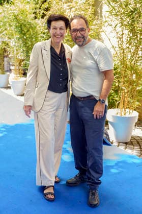 Bettina Reitz und Adnan Maral beim Empfang des FilmFernsehFonds Bayern auf dem 43. Filmfest München 2026 auf der Praterinsel. München, 02.07.2026 *** Bettina Reitz and Adnan Maral at the FilmFernsehFonds Bayern reception during the 43rd Munich Film Festival 2026 on Prater Island in Munich, July 2, 2026 Foto:xN.xKolinzx xFuturexImagex fff_6738