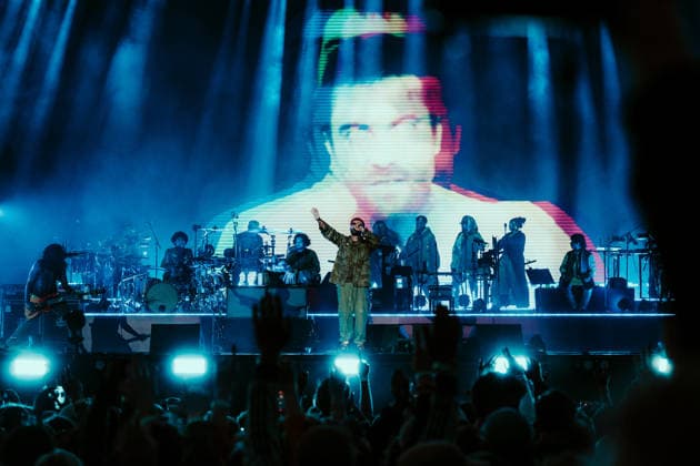 Gorillaz live at Roskilde Festival 2026 Roskilde, Denmark. 02nd, July 2026. The British band Gorillaz performs a live concert during Danish music festival Roskilde Festival 2026 in Roskilde. Here singer and musician Damon Albarn is seen live on stage. Denmark, Roskilde  Copyright: xGonzalesxPhoto MathiasxKristensenx