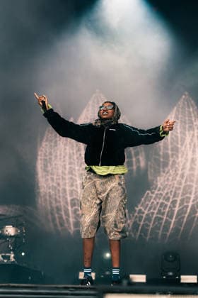 Little Simz live at Roskilde Festival 2026 Roskilde, Denmark. 02nd, July 2026. The English rapper and lyricist Little Simz performs a live concert during the Danish music festival Roskilde Festival 2026 in Roskilde. Denmark, Roskilde  Copyright: xGonzalesxPhoto MathiasxKristensenx