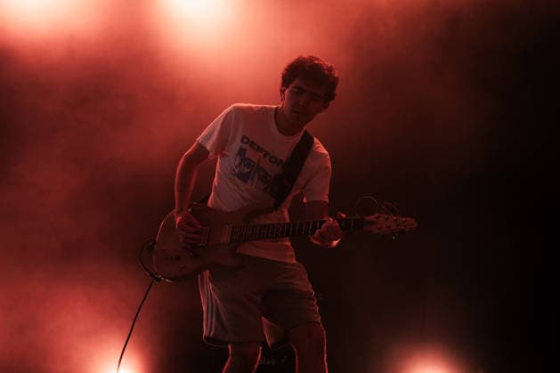 Truck Violence live at Roskilde Festival 2026 Roskilde, Denmark. 02nd, July 2026. The Canadian rock band Truck Violence performs a live concert during the Danish music festival Roskilde Festival 2026 in Roskilde. Here guitarist Paul Lecours is seen live on stage. Denmark, Roskilde  Copyright: xGonzalesxPhoto MathiasxKristensenx