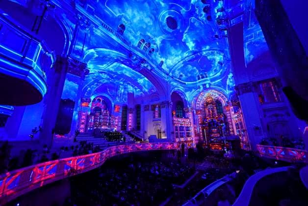 CNTV MICHEL- Innenansicht der Kirche LIcht Light Show Hamburg 02.07.2026 Die Hauptkirche St.Michaelis,dem Hamburger Michel erstrahlt fuer mehrere Monate in neuem Licht LUMINISCENCE Licht Show das einmalige 360Â° Illuminationserlebnis macht die Architektur des Michel hor und sichtbar und der Raumklang setzt die barocke Architektur bestens in Szene.Hauptkirche St. Michaelis Michel ist ein evangelischer Sakralbau in der Neustadt von Hamburg Hamburg Deutschland *** CNTV MICHEL Interior View of the Church Light Show Hamburg July 2, 2026 St. Michael’s Church, known as the Michel in Hamburg, will shine in a new light for several months during the LUMINISCENCE Light Show—a unique 360° illumination experience brings the architecture of the Miche