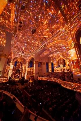 CNTV MICHEL- Innenansicht der Kirche LIcht Light Show Hamburg 02.07.2026 Die Hauptkirche St.Michaelis,dem Hamburger Michel erstrahlt fuer mehrere Monate in neuem Licht LUMINISCENCE Licht Show das einmalige 360Â° Illuminationserlebnis macht die Architektur des Michel hor und sichtbar und der Raumklang setzt die barocke Architektur bestens in Szene.Hauptkirche St. Michaelis Michel ist ein evangelischer Sakralbau in der Neustadt von Hamburg Hamburg Deutschland *** CNTV MICHEL Interior View of the Church Light Show Hamburg July 2, 2026 St. Michael’s Church, known as the Hamburg Michel, will shine in a new light for several months during the LUMINISCENCE Light Show—a unique 360° illumination experience brings the architecture of the Michel to