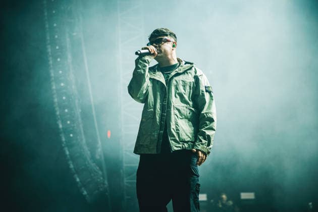 Kneecap live at Roskilde Festival 2026 Roskilde, Denmark. 03rd, July 2026. The Irish hip-hop trio Kneecap performs a live concert during Danish music festival Roskilde Festival 2026 in Roskilde. Denmark, Roskilde  Copyright: xGonzalesxPhoto ChristianxHjorthx