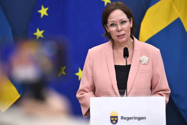 STOCKHOLM, SVERIGE 20260703 Utrikesminister Maria Malmer Stenergard (M) under en pressbriefing inför Natos toppmöte i Ankara. STOCKHOLM SVERIGE x12060x *** STOCKHOLM, SWEDEN 20260703 Foreign Minister Maria Malmer Stenergard M during a press briefing ahead of the NATO summit in Ankara STOCKHOLM SWEDEN x12060x  Copyright: xLarsxSchröder TTx PRESSBRIEFING INFÖR NATO-MÖTET I ANKARA 4qWTXtGE9wM