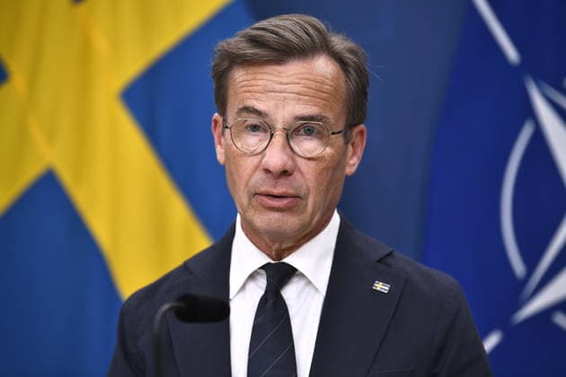 STOCKHOLM, SVERIGE 20260703 Statsminister Ulf Kristersson (M) under en pressbriefing inför Natos toppmöte i Ankara. STOCKHOLM SVERIGE x12060x *** STOCKHOLM, SWEDEN 20260703 Prime Minister Ulf Kristersson M during a press briefing ahead of the NATO summit in Ankara STOCKHOLM, SWEDEN x12060x  Copyright: xLarsxSchröder TTx PRESSBRIEFING INFÖR NATO-MÖTET I ANKARA 9Q9A7KvlbIc