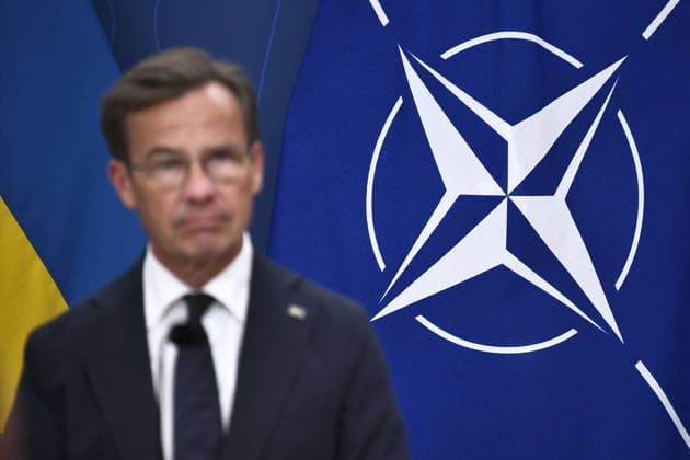 STOCKHOLM, SVERIGE 20260703 Statsminister Ulf Kristersson (M) under en pressbriefing inför Natos toppmöte i Ankara. STOCKHOLM SVERIGE x12060x *** STOCKHOLM, SWEDEN 20260703 Prime Minister Ulf Kristersson M during a press briefing ahead of the NATO summit in Ankara STOCKHOLM, SWEDEN x12060x  Copyright: xLarsxSchröder TTx PRESSBRIEFING INFÖR NATO-MÖTET I ANKARA Uu-UpNylG0w