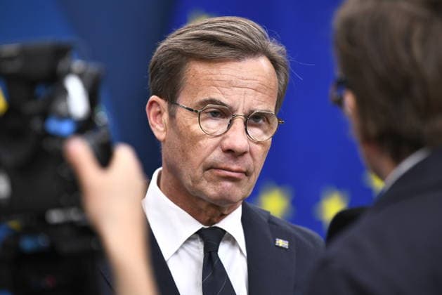 STOCKHOLM, SVERIGE 20260703 Statsminister Ulf Kristersson (M) under en pressbriefing inför Natos toppmöte i Ankara. STOCKHOLM SVERIGE x12060x *** STOCKHOLM, SWEDEN 20260703 Prime Minister Ulf Kristersson M during a press briefing ahead of the NATO summit in Ankara STOCKHOLM, SWEDEN x12060x  Copyright: xLarsxSchröder TTx PRESSBRIEFING INFÖR NATO-MÖTET I ANKARA m8pILOpdQuk