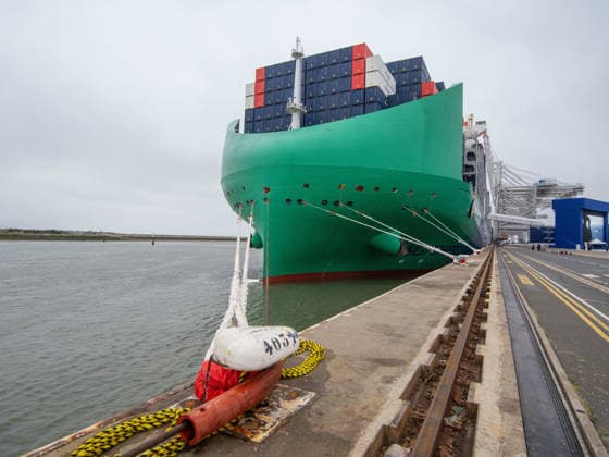 Christening of CMA CGM Notre Dame - Le Havre The CMA-CGM Notre Dame, the largest ship flying the French flag, is seen during its official integration ceremony in Le Havre, France on July 02, 2026, as the vessel operates on liquefied gas. Photo by Mario FOURMY ABACAPRESS.COM Le Havre France  Copyright: xFourmyxMario ABACAx