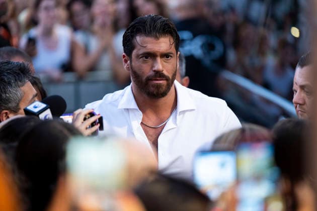 July 2, 2026, San Valentino Torio, Salerno, Italy: Can Yaman answers journalists questions during the Outdoor Film Festival 2026 in San Valentino Torio, Salerno, Italy, on July 2, 2026. San Valentino Torio Italy  - ZUMAl175 20260702_zip_l175_065 Copyright: xFrancescoxLucianox