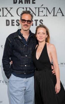 Dame des Arts Film Award Ceremony - Paris Charlie Bruneau, French actress with her husband Jean-Baptiste Pouilloux, Film Director attends the dame des Arts Film Award presentation ceremony at the Hotel Dame des Arts in Paris, France, on July 2, 2026. Photo by Alexis Jumeau ABACAPRESS.COM. Paris Ile-de-France France  Copyright: xJumeauxAlexis ABACAx