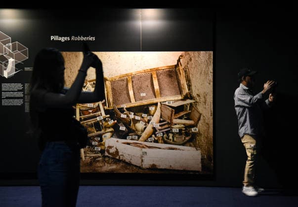 Toutankhamon Reconstruction Spectacular At Porte du Versailles - Paris Toutankhamon, Reconstition spectacular his tomb and his treasures of Pharaon at Porte du Versailles in Paris, France on July 2, 2026. Photo by Alain Apaydin ABACAPRESS.COM Paris Ile-de-France France  Copyright: xApaydinxAlain ABACAx