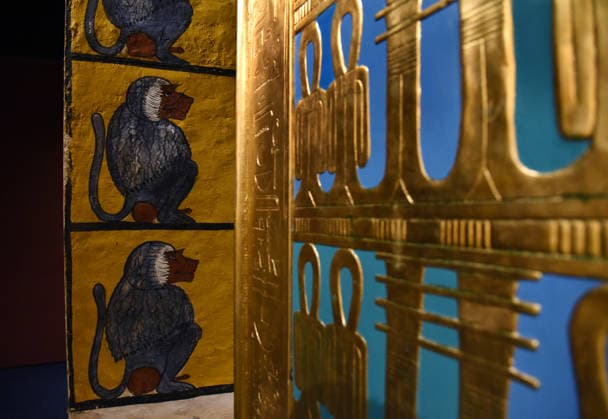Toutankhamon Reconstruction Spectacular At Porte du Versailles - Paris Toutankhamon, Reconstition spectacular his tomb and his treasures of Pharaon at Porte du Versailles in Paris, France on July 2, 2026. Photo by Alain Apaydin ABACAPRESS.COM Paris Ile-de-France France  Copyright: xApaydinxAlain ABACAx