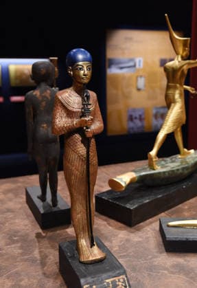 Toutankhamon Reconstruction Spectacular At Porte du Versailles - Paris Toutankhamon, Reconstition spectacular his tomb and his treasures of Pharaon at Porte du Versailles in Paris, France on July 2, 2026. Photo by Alain Apaydin ABACAPRESS.COM Paris Ile-de-France France  Copyright: xApaydinxAlain ABACAx