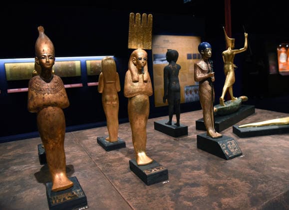 Toutankhamon Reconstruction Spectacular At Porte du Versailles - Paris Toutankhamon, Reconstition spectacular his tomb and his treasures of Pharaon at Porte du Versailles in Paris, France on July 2, 2026. Photo by Alain Apaydin ABACAPRESS.COM Paris Ile-de-France France  Copyright: xApaydinxAlain ABACAx