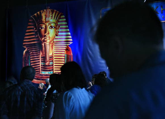 Toutankhamon Reconstruction Spectacular At Porte du Versailles - Paris Toutankhamon, Reconstition spectacular his tomb and his treasures of Pharaon at Porte du Versailles in Paris, France on July 2, 2026. Photo by Alain Apaydin ABACAPRESS.COM Paris Ile-de-France France  Copyright: xApaydinxAlain ABACAx