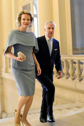 Reopening of the Royal Palace in Brussels Following Renovation BRUSSELS, BELGIUM - JULY 03: King Philippe of Belgium and Queen Mathilde of Belgium pictured visiting the reopening of the Royal Palace in Brussels following renovation pictured after on July 03, 2026 in Brussels, Belgium, 03 07 2026 Brussels Belgium  Copyright: xPhilipxReynaersx