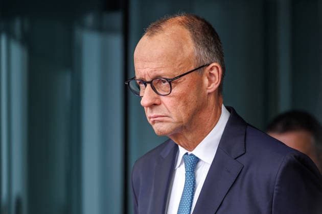 Pressebegegnung des Bundeskanzler Friedrich Merz (CDU) mit den Staats- und Regierungschefs der drei baltischen Staaten im Bundeskanzleramt in Berlin am 03.07.2026. Berlin Berlin Deutschland Kanzleramt *** Press conference with Federal Chancellor Friedrich Merz (CDU) and the heads of state and government of the three Baltic states at the Federal Chancellery in Berlin on July 3, 2026, Berlin, Berlin, Germany, Chancellery