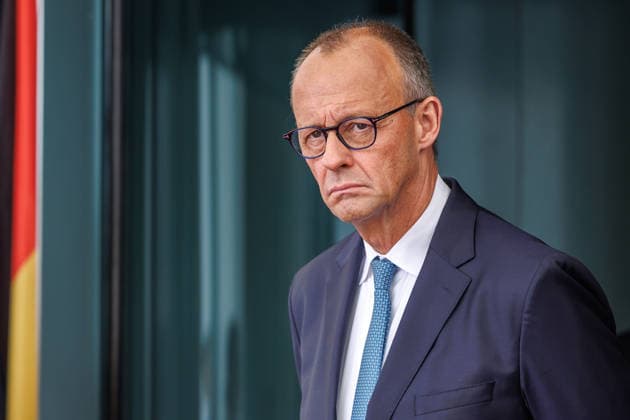 Pressebegegnung des Bundeskanzler Friedrich Merz (CDU) mit den Staats- und Regierungschefs der drei baltischen Staaten im Bundeskanzleramt in Berlin am 03.07.2026. Berlin Berlin Deutschland Kanzleramt *** Press conference with Federal Chancellor Friedrich Merz (CDU) and the heads of state and government of the three Baltic states at the Federal Chancellery in Berlin on July 3, 2026, Berlin, Berlin, Germany, Chancellery