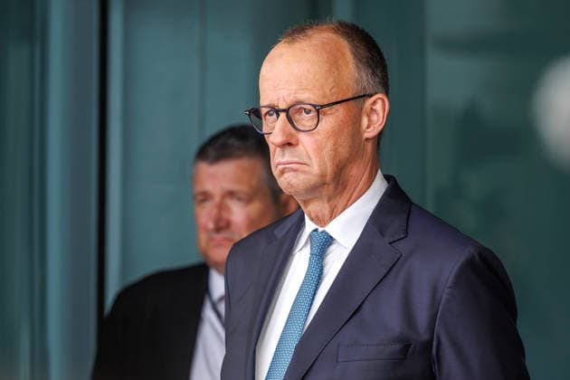 Pressebegegnung des Bundeskanzler Friedrich Merz (CDU) mit den Staats- und Regierungschefs der drei baltischen Staaten im Bundeskanzleramt in Berlin am 03.07.2026. Berlin Berlin Deutschland Kanzleramt *** Press conference with Federal Chancellor Friedrich Merz (CDU) and the heads of state and government of the three Baltic states at the Federal Chancellery in Berlin on July 3, 2026, Berlin, Berlin, Germany, Chancellery
