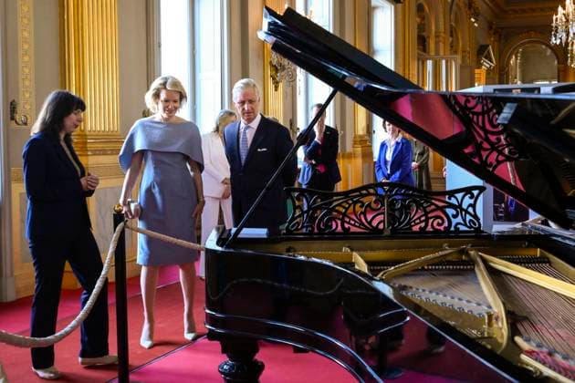 Reopening of the Royal Palace in Brussels Following Renovation BRUSSELS, BELGIUM - JULY 03: King Philippe of Belgium and Queen Mathilde of Belgium pictured visiting the reopening of the Royal Palace in Brussels following renovation pictured after on July 03, 2026 in Brussels, Belgium, 03 07 2026 Brussels Belgium  Copyright: xPhilipxReynaersx