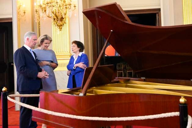 Reopening of the Royal Palace in Brussels Following Renovation BRUSSELS, BELGIUM - JULY 03: King Philippe of Belgium and Queen Mathilde of Belgium pictured visiting the reopening of the Royal Palace in Brussels following renovation pictured after on July 03, 2026 in Brussels, Belgium, 03 07 2026 Brussels Belgium  Copyright: xPhilipxReynaersx