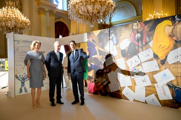 Reopening of the Royal Palace in Brussels Following Renovation BRUSSELS, BELGIUM - JULY 03: King Philippe of Belgium and Queen Mathilde of Belgium pictured visiting the reopening of the Royal Palace in Brussels following renovation pictured after on July 03, 2026 in Brussels, Belgium, 03 07 2026 Brussels Belgium  Copyright: xPhilipxReynaersx