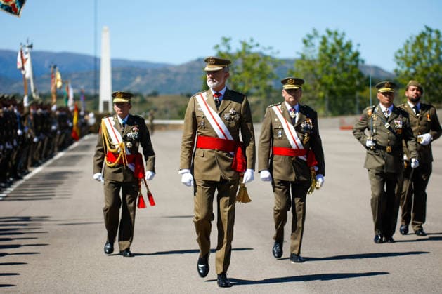 Felipe VI Presents the Royal Commissions to the 51st Class of the Non-Commissioned Officers Corps King Felipe VI presides over the ceremony to present the Royal Commissions to the 51st Class of the Non-Commissioned Officers Corps, at the General Basic Academy for Non-Commissioned Officers, on July 3, 2026, in Talarn, Lleida, Catalonia, Spain JULY 3, 2026 Kike Rincó Spain  Copyright: xKikexRinconx 7640173