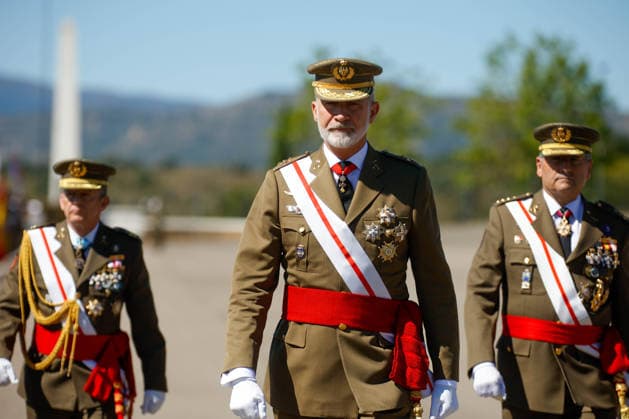 Felipe VI Presents the Royal Commissions to the 51st Class of the Non-Commissioned Officer Corps King Felipe VI presides over the ceremony to present the Royal Commissions to the 51st Class of the Non-Commissioned Officer Corps, at the General Basic Academy for Non-Commissioned Officers, on July 3, 2026, in Talarn, Lleida, Catalonia, Spain JULY 3, 2026 Kike Rincó Spain  Copyright: xKikexRinconx 7640172