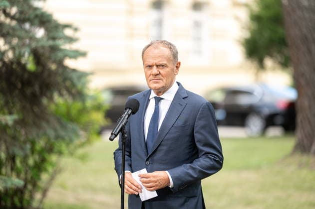 WARSZAWA 03.07.2026 Konferencja Prasowa Premiera Donalda Tuska w Warszawie fot.Kai Taller Arena Akcji NEWSPIX.PL --- Newspix.pl WARSAW, POLAND Prime Minister Donald Tusk s Press Conference in Warsaw POLAND OUT!  AA_03072026_cmr4tr6r