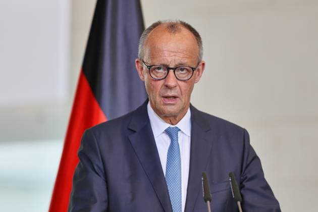 Berlin, Deutschland, 03.07.2026: Bundeskanzleramt: Empfang der Staats- und Regierungschefs der drei baltischen Länder Lettland, Estland und Litauen: Bundeskanzler Friedrich Merz (CDU) *** Berlin, Germany, July 3, 2026 Federal Chancellery Reception for the heads of state and government of the three Baltic countries—Latvia, Estonia, and Lithuania—Chancellor Friedrich Merz, CDU Copyright: xdtsxNachrichtenagenturx dts_126174