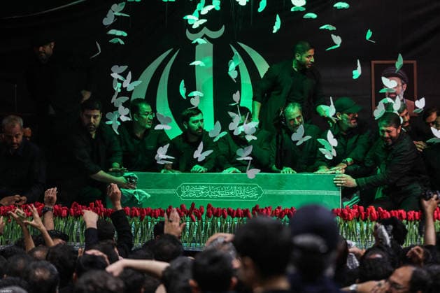 Ceremony Ahead Of Supreme Leader Ali Khamenei funeral - Tehran This handout photograph provided by the Iranian supreme leader office (Khamenei.ir) shows the chief of Iran’s state TV Peyman Jebelli attending a ceremony to pay respect to Iran’s slain Supreme leader Ali Khamenei during a ceremony ahead of his funeral in Tehran on July 2, 2026.Photo by PARSPIX ABACAPRESS.COM Terhan Iran  Copyright: xParspix ABACAx