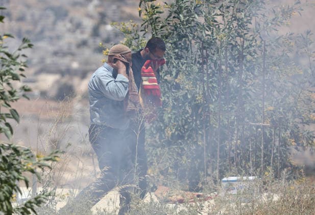 Israeli soldiers intervene against Palestinians performing Islamic Friday prayer BETHLEHEM, WEST BANK, PALESTINE - JULY 03: Israeli soldiers intervene with stun grenades and tear gas against Palestinians performing Friday prayers during a raid on the village of Abu Nujaym, near Bethlehem in West Bank, Palestine on July 03, 2026. Tensions erupted between several Palestinian residents and Israeli soldiers, and many Palestinians were affected by the tear gas. Wisam Hashlamoun Anadolu Bethlehem West Bank. Editorial use only. Please get in touch for any other usage.  Copyright: x2026xAnadoluxWisamxHashlamounx