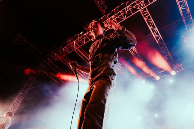 Honningbarna live at Roskilde Festival 2026 Roskilde, Denmark. 03rd, July 2026. The Norwegian punk rock band Honningbarna performs a live concert during the Danish music festival Roskilde Festival 2026 in Roskilde. Here vocalist Edvard Valberg is seen live on stage. Denmark, Roskilde  Copyright: xGonzalesxPhoto MathiasxKristensenx