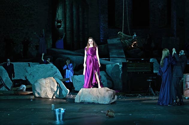 Bad Hersfelder Festspiele - Lysistrata . Schauspielerin Gioia Osthoff während der Fotoprobe zur Inszenierung Lysistrata im Rahmen der Bad Hersfelder Festspiele am 02.07.2026 in der Stiftsruine Bad Hersfeld. 20260702MWI132833 *** Bad Hersfeld Festival: Lysistrata—Actress Gioia Osthoff during the photo shoot for the production of Lysistrata as part of the Bad Hersfeld Festival on July 2, 2026, at the Stiftsruine in Bad Hersfeld 20260702MWI132833