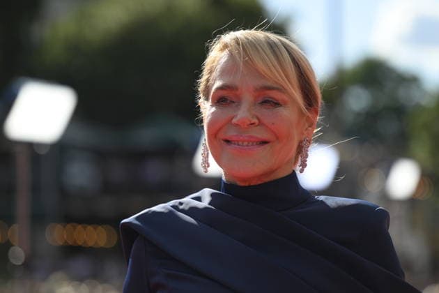 Czech actress Dagmar Havlova arrives at the opening of the 60th Karlovy Vary International Film Festival, on June 3, 2026, in Karlovy Vary, Czech Republic. (CTKxPhoto KaterinaxSulova) CTKPhotoP2026070306717  CTKPhotoP2026070306717