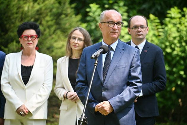 RECORD DATE NOT STATED 01.07.2026 WARSZAWA SEJM RP POSIEDZENIE SEJMU July 1, 2026 Warsaw – Sejm of the Republic of Poland – Sejm Session – Polish Parliament KONFERENCJA PRASOWA LEWICY N Z WLODZIMIERZ CZARZASTY AGNIESZKA DZIEMIANOWICZ BAK FOT DAMIAN BURZYKOWSKI NEWSPIX.PL NEWSPIX.PL --- newspix.pl 