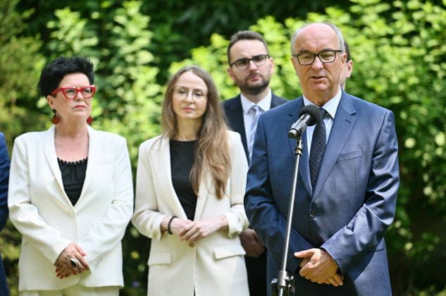 RECORD DATE NOT STATED 01.07.2026 WARSZAWA SEJM RP POSIEDZENIE SEJMU July 1, 2026 Warsaw – Sejm of the Republic of Poland – Sejm Session – Polish Parliament KONFERENCJA PRASOWA LEWICY N Z WLODZIMIERZ CZARZASTY AGNIESZKA DZIEMIANOWICZ BAK FOT DAMIAN BURZYKOWSKI NEWSPIX.PL NEWSPIX.PL --- newspix.pl 