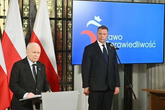 RECORD DATE NOT STATED 01.07.2026 WARSZAWA SEJM RP POSIEDZENIE SEJMU July 1, 2026 Warsaw – Sejm of the Republic of Poland – Sejm Session – Polish Parliament KONFERENCJA PRASOWA PISU N Z JAROSLAW KACZYNSKI PRZEMYSLAW CZARNEK FOT DAMIAN BURZYKOWSKI NEWSPIX.PL NEWSPIX.PL --- newspix.pl 