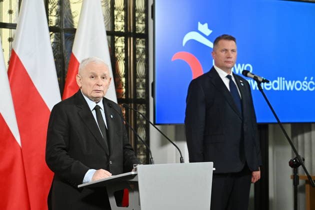 RECORD DATE NOT STATED 01.07.2026 WARSZAWA SEJM RP POSIEDZENIE SEJMU July 1, 2026 Warsaw – Sejm of the Republic of Poland – Sejm Session – Polish Parliament KONFERENCJA PRASOWA PISU N Z JAROSLAW KACZYNSKI PRZEMYSLAW CZARNEK FOT DAMIAN BURZYKOWSKI NEWSPIX.PL NEWSPIX.PL --- newspix.pl 