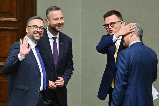 RECORD DATE NOT STATED 01.07.2026 WARSZAWA SEJM RP POSIEDZENIE SEJMU July 1, 2026 Warsaw – Sejm of the Republic of Poland – Sejm Session – Polish Parliament KONFERENCJA PRASOWA PISU N Z MARCIN KULASEK WLADYSLAW KOSINIAK KAMYSZ SZYMON HOLOWNIA WLODZIMIERZ CZARZASTY FOT DAMIAN BURZYKOWSKI NEWSPIX.PL NEWSPIX.PL --- newspix.pl 
